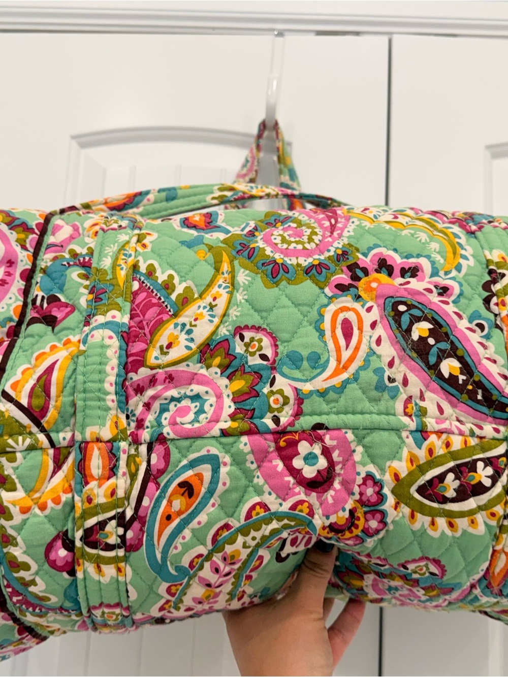 Vera Bradley Quilted Duffel - Picture 5 of 6